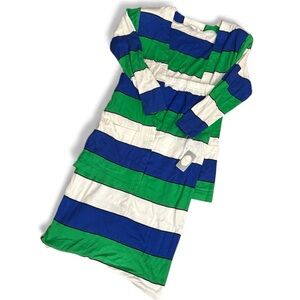 Dior Separates Striped Green and Blue two piece set